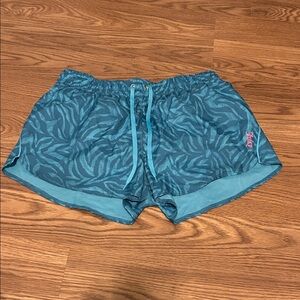 Juicy Couture Teal Zebra Print Shorts